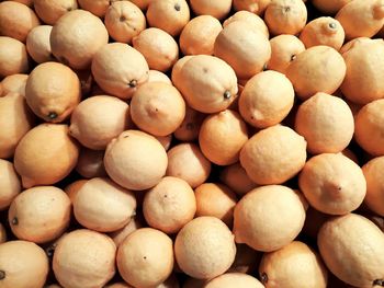 Full frame shot of fruits for sale in market