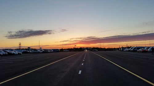 Road at sunset