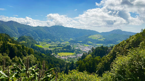 Scenic view of landscape against sky