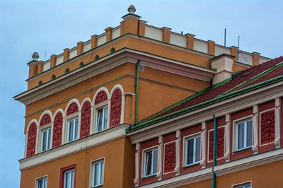 Low angle view of building against sky