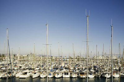 Boats at harbor