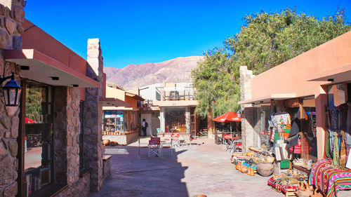 Street amidst buildings in town