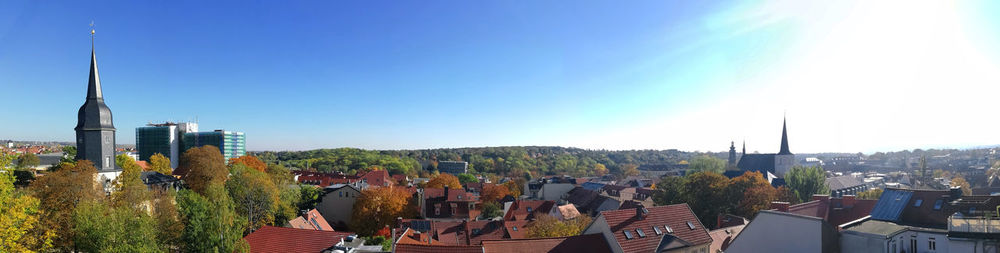 Panoramic view of buildings in city