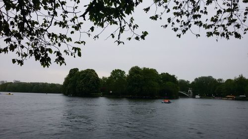 Scenic view of river against sky