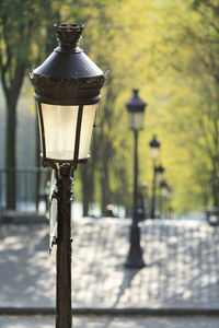 Close-up of street light