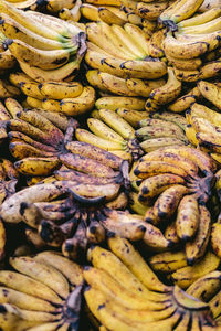 Full frame shot of fruits for sale in market