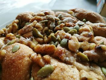 Close-up of sweet food in plate