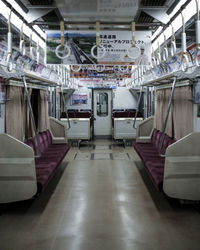 Interior of train