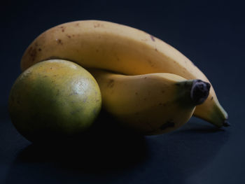 Close-up of bananas on table