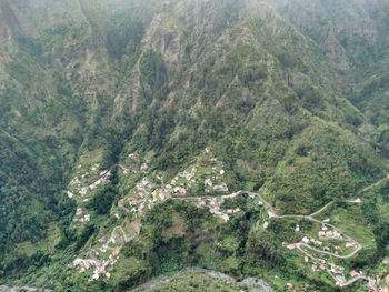 High angle view of trees on landscape