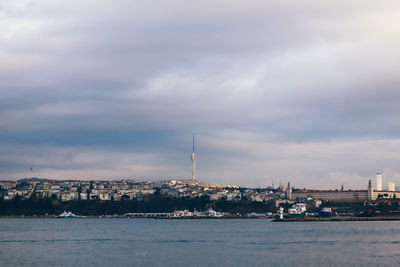 Landscape of istanbul, turkey seen from bosphorus