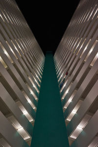 Low angle view of illuminated building