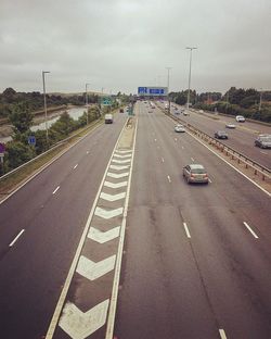 Cars on road