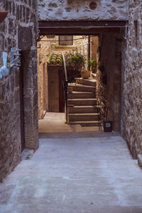 Interior of abandoned building