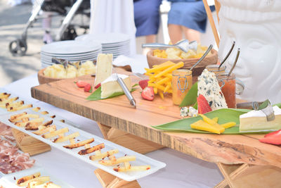 Selection of various sicilian cheeses and sausages