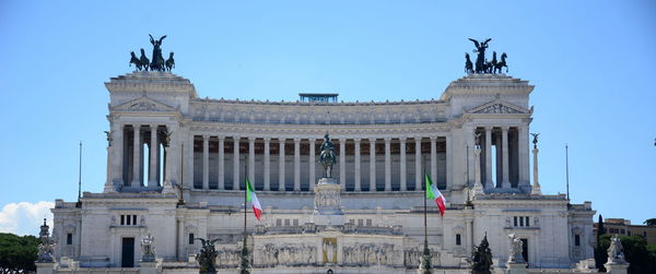 Low angle view of historical building