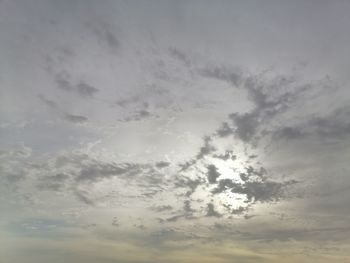 Low angle view of clouds in sky