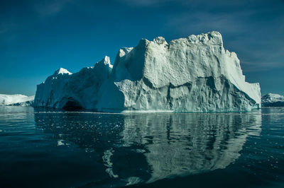 Iceberg reflected in sea