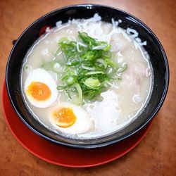 Close-up of soup in bowl