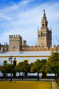 Low angle view of building against sky