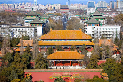 Hall of imperial longevity, jingshan park, beijing, china