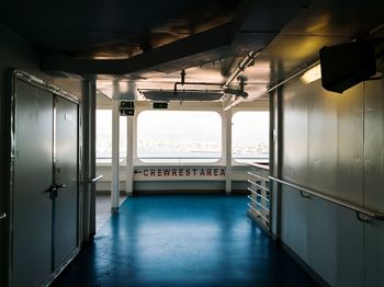 Interior of cruise ship