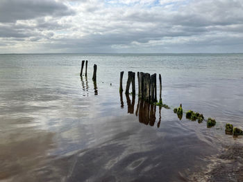 Scenic view of baltic sea against sky