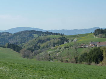 Scenic view of landscape against sky