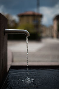 Close-up of fountain