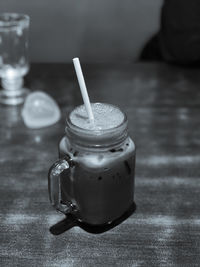 Close-up of coffee on table
