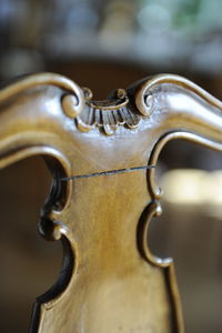 Close-up of a wood chair