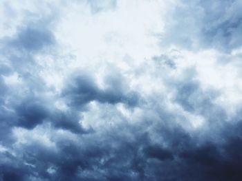 Low angle view of cloudy sky