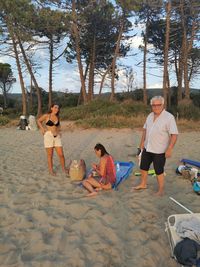 Portrait of children on beach