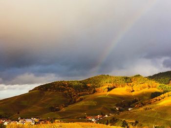 Scenic view of landscape against sky