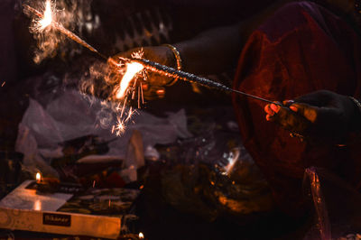 Person working on fire