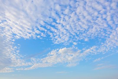 Low angle view of clouds in sky