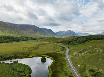 Scenic view of landscape against sky