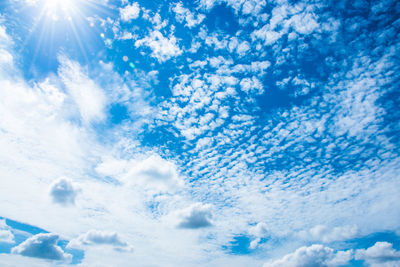 Low angle view of clouds in sky