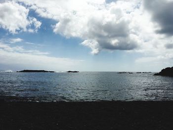 Scenic view of sea against sky