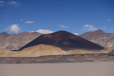 Scenic view of desert against sky