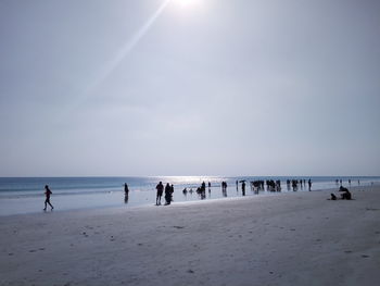 Group of people on beach