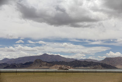 Scenic view of landscape against sky