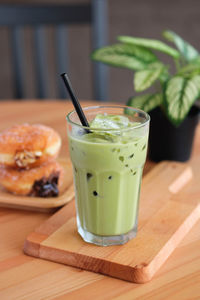 Close-up of drink on table