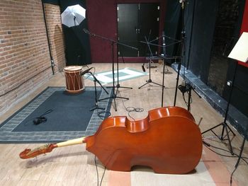 View of guitar in the room