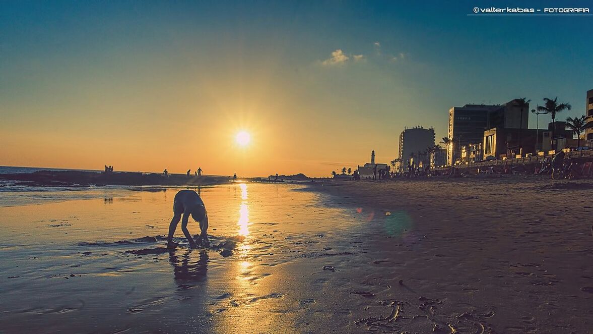 VIEW OF SEA AT SUNSET