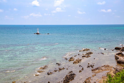 Scenic view of sea against sky