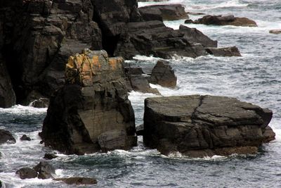 Rocks on sea shore