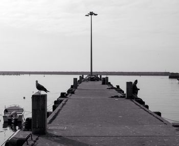 Pier on sea