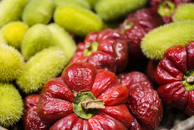 Full frame shot of strawberries