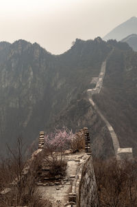 Scenic view of mountain range against sky